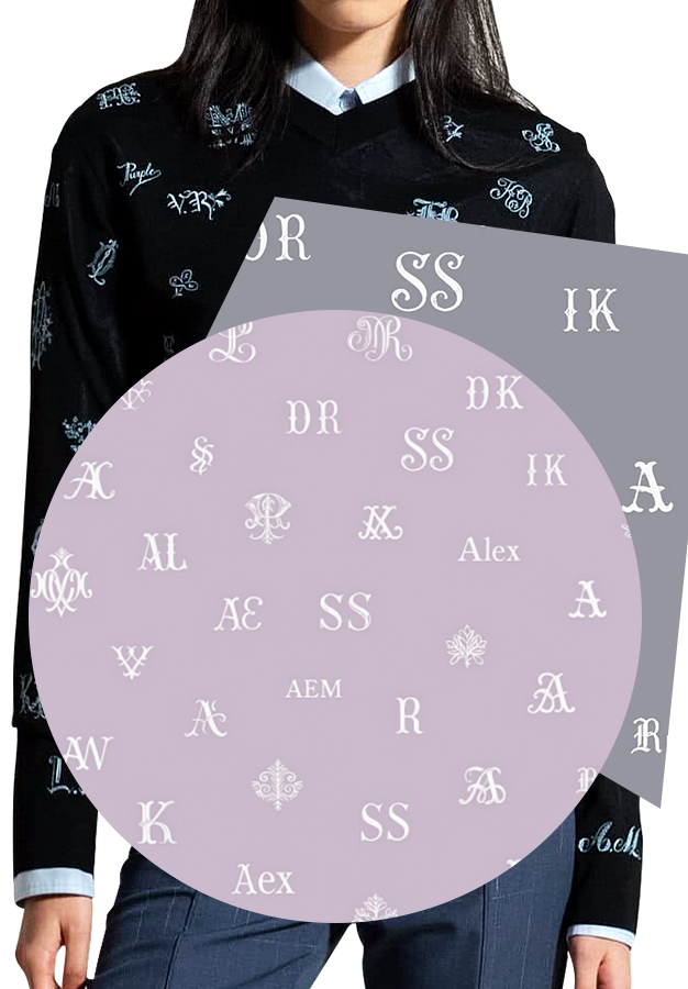 Blue Shirt with Pattern